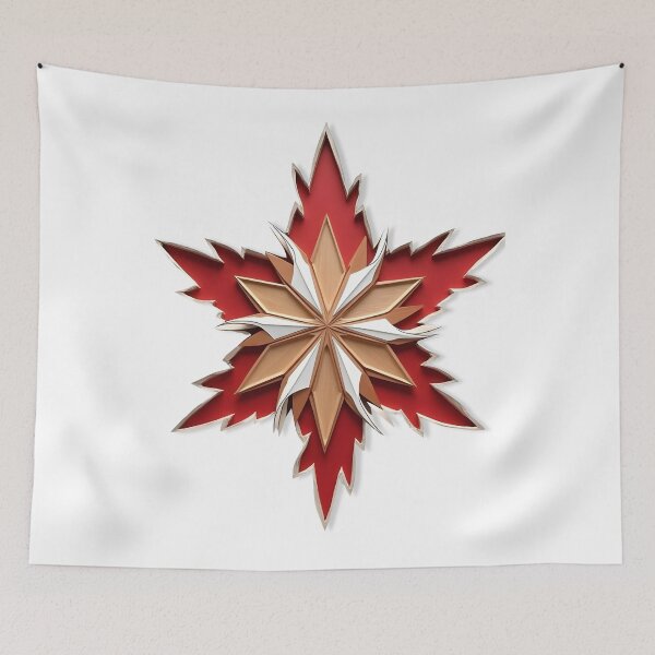 Item preview, Woodland Geometric Christmas Snowflake designed and sold by ShadowAndSlate.