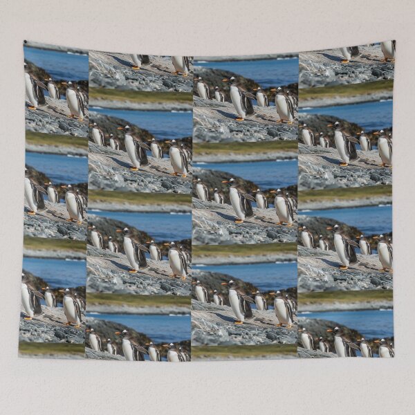 Item preview, penguins on the beach designed and sold by AwardArt33.