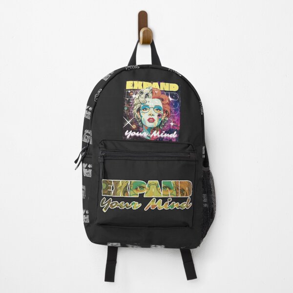 Item preview, Expand Your Mind - Psychedelic 80s Sci-Fi Anime Girl with Glasses designed and sold by StellarBees.