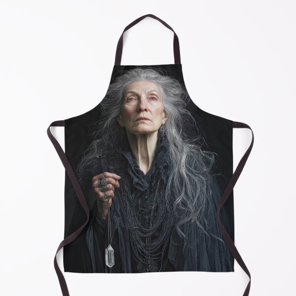 Item preview, Elder Oracle Woman With Crystal Pendulum designed and sold by Shannon Hilson.