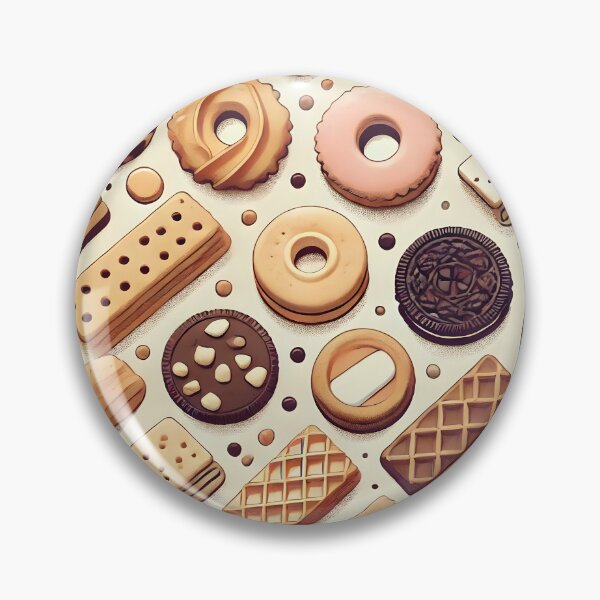 Item preview, Cute Biscuit Pattern – Fun Cookie Lover Art designed and sold by ParadisePosters.