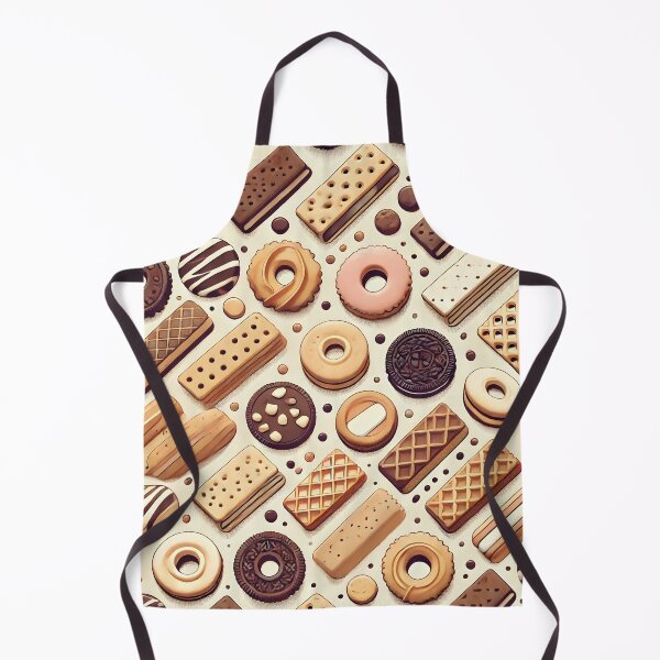 Item preview, Cute Biscuit Pattern – Fun Cookie Lover Art designed and sold by ParadisePosters.