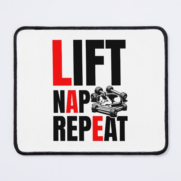 Item preview, Weightlifting cat  designed and sold by Graffik-Peeps.