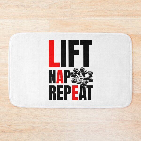 Item preview, Weightlifting cat  designed and sold by Graffik-Peeps.
