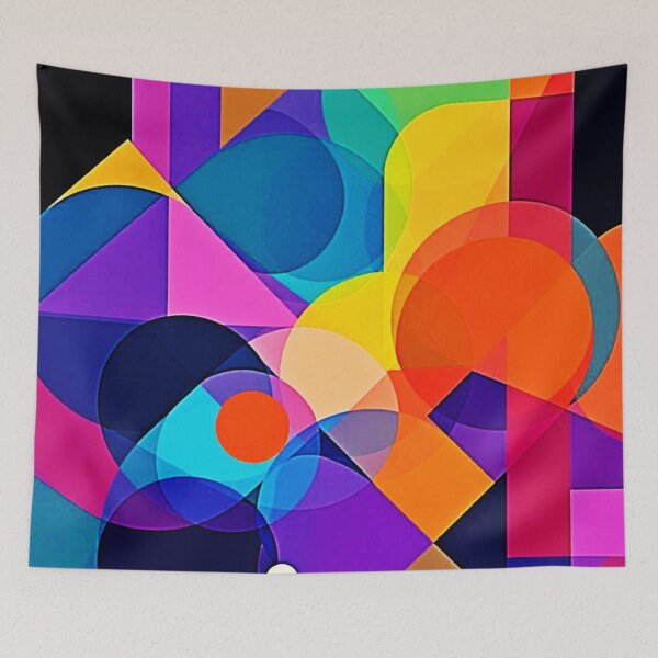Item preview, Overlapping Hues: Abstract Fusion designed and sold by Health And Fitness Posts e-Store.