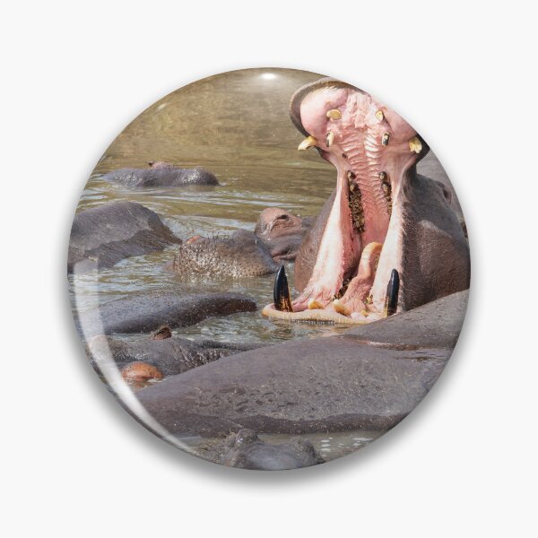 Item preview, Big Mouth Hippo – Wild Africa Moment designed and sold by TravelLensPro.