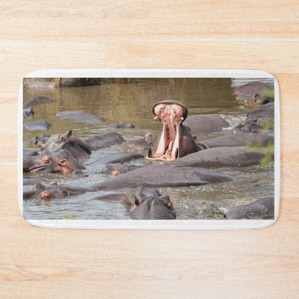 Item preview, Big Mouth Hippo – Wild Africa Moment designed and sold by TravelLensPro.
