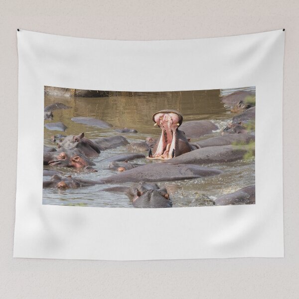 Item preview, Big Mouth Hippo – Wild Africa Moment designed and sold by TravelLensPro.
