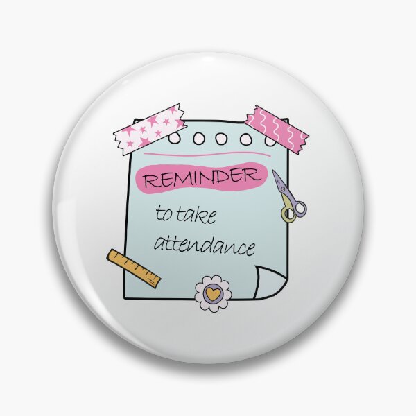 Item preview, Teacher Reminder – Take Attendance Cute Green Post-it designed and sold by EmeraldeaArt.
