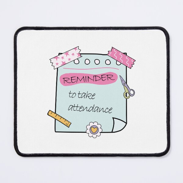 Item preview, Teacher Reminder – Take Attendance Cute Green Post-it designed and sold by EmeraldeaArt.
