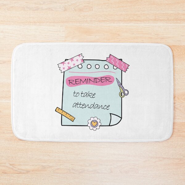 Item preview, Teacher Reminder – Take Attendance Cute Green Post-it designed and sold by EmeraldeaArt.