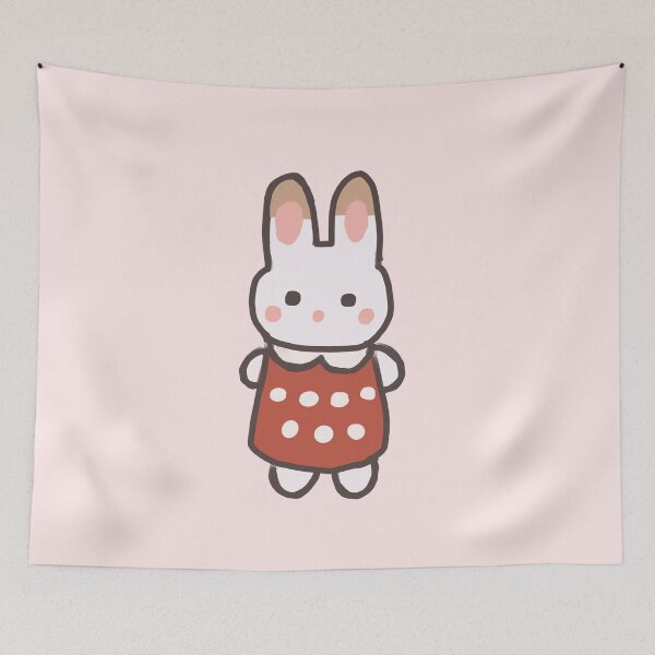 Item preview, Cute Coquette Adorable Bunny with Polka Dot Dress designed and sold by Annasart8.