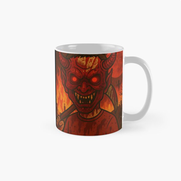 Item preview, Blood-Soaked Devil Mask Killer Halloween Art designed and sold by Uglyandcute.
