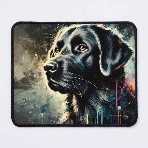 Item preview, Black Labrador Dog – Color Splash Abstract Art designed and sold by ParadisePosters.