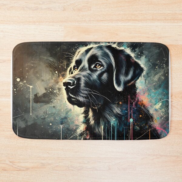 Item preview, Black Labrador Dog – Color Splash Abstract Art designed and sold by ParadisePosters.