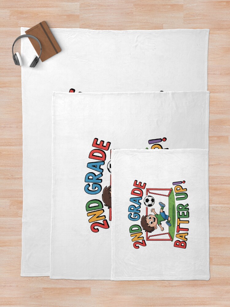 Thumbnail 5 of 6, Throw Blanket, 2nd Grade Batter Up Soccer Kid Back To School designed and sold by Pietrzak97.