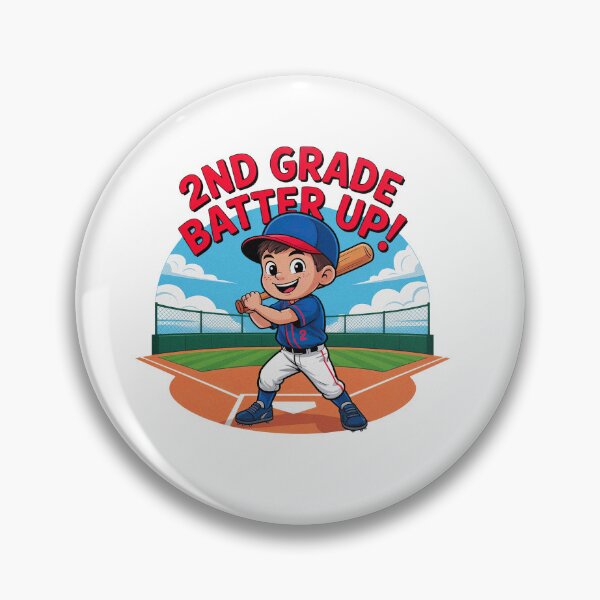 Item preview, 2nd Grade Batter Up Baseball Kid Back To School designed and sold by PietrzakDesign.
