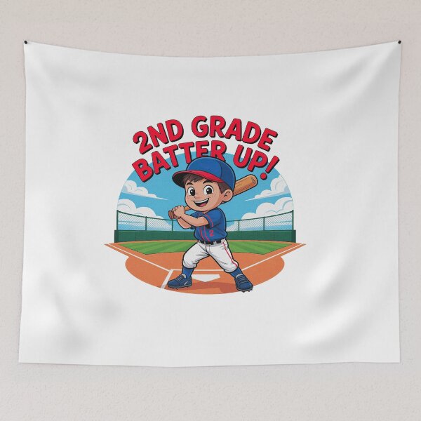 Item preview, 2nd Grade Batter Up Baseball Kid Back To School designed and sold by PietrzakDesign.