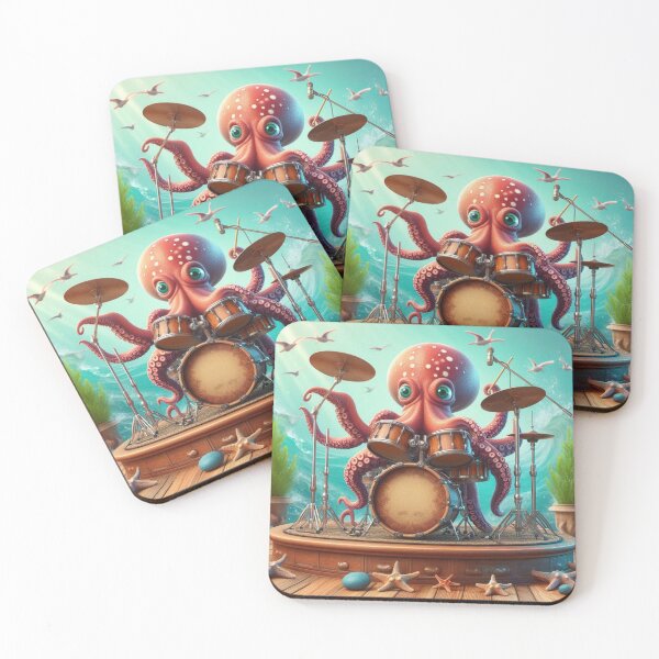 Item preview, Colorful cute Octopus  designed and sold by Dogandesighn.