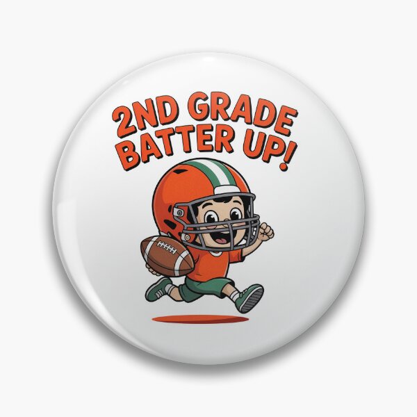 Item preview, 2nd Grade Batter Up American Football Kid Back To School designed and sold by PietrzakDesign.