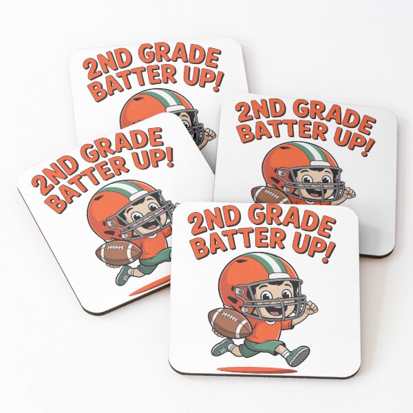 Item preview, 2nd Grade Batter Up American Football Kid Back To School designed and sold by PietrzakDesign.