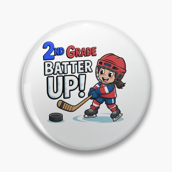 Item preview, 2nd Grade Batter Up Ice Hockey Kid Back To School designed and sold by PietrzakDesign.