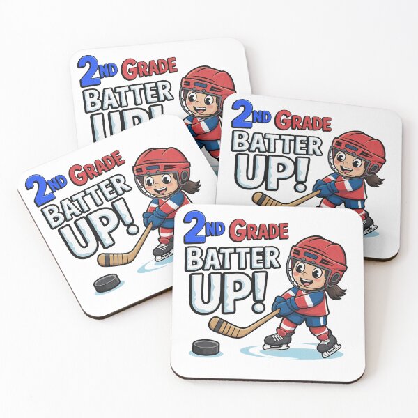 Item preview, 2nd Grade Batter Up Ice Hockey Kid Back To School designed and sold by PietrzakDesign.