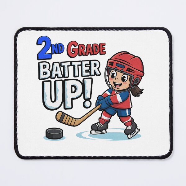 Item preview, 2nd Grade Batter Up Ice Hockey Kid Back To School designed and sold by PietrzakDesign.