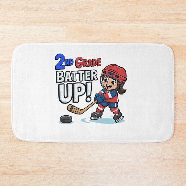 Item preview, 2nd Grade Batter Up Ice Hockey Kid Back To School designed and sold by PietrzakDesign.