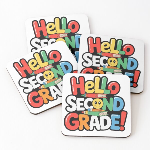 Item preview, Hello Second Grade Cute Back to School Kids designed and sold by PietrzakDesign.