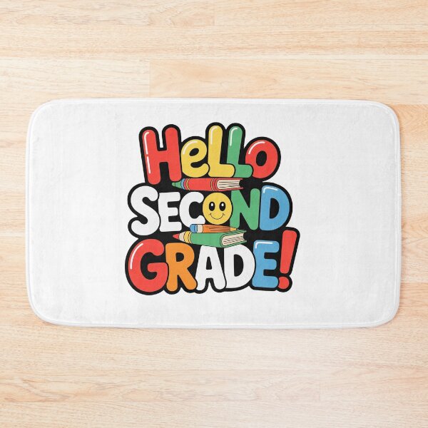 Item preview, Hello Second Grade Cute Back to School Kids designed and sold by PietrzakDesign.