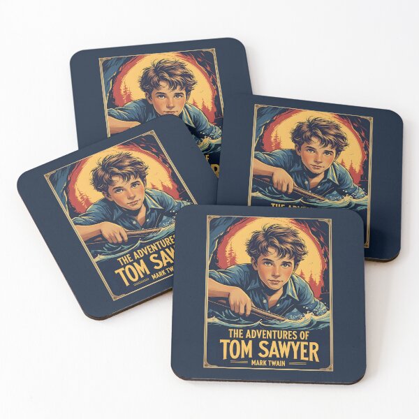 Item preview, A Vintage Poster of The Adventures of Tom Sawyer - Mark Twain  designed and sold by GoodOldVintage.