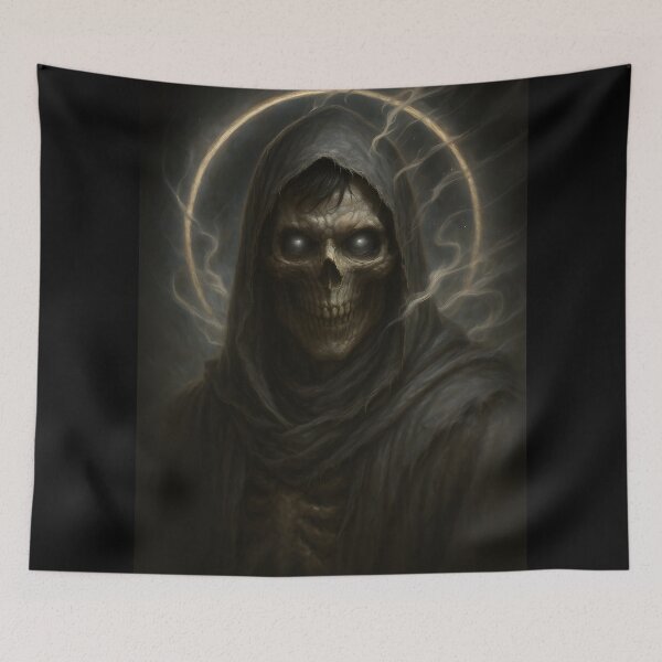 Item preview, Grim Reaper Skull Art – Dark Fantasy Death Illustration designed and sold by Uglyandcute.