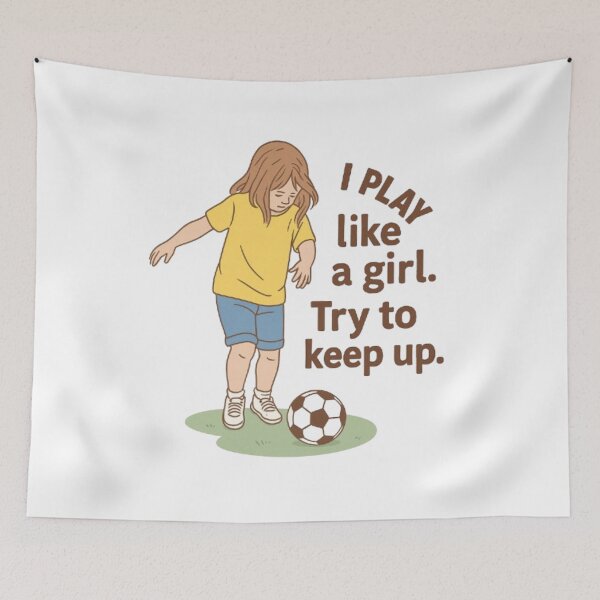 Item preview, I play like a girl, try to keep up. designed and sold by Oqueartecura.