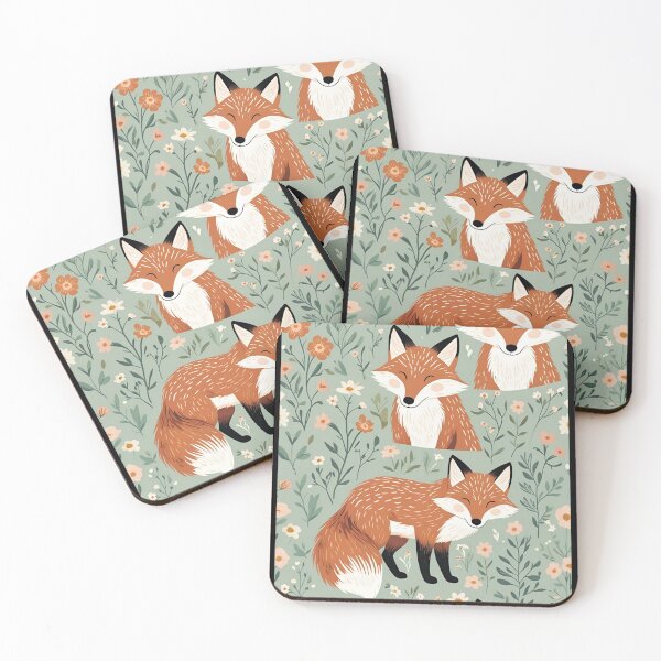 Item preview, Cottage Core Fox Pattern designed and sold by PatronesKawai.