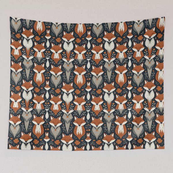 Item preview, Cottage Core Fox Pattern designed and sold by PatronesKawai.