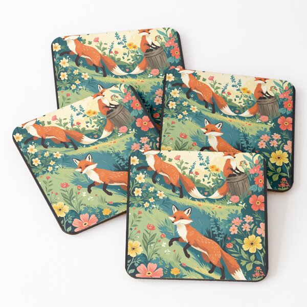 Item preview, Cottage Core Fox Pattern designed and sold by PatronesKawai.