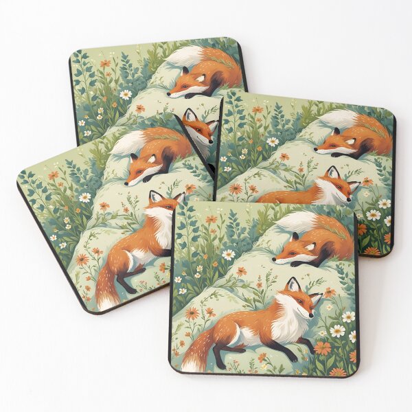 Item preview, Cottage Core Fox Pattern designed and sold by PatronesKawai.