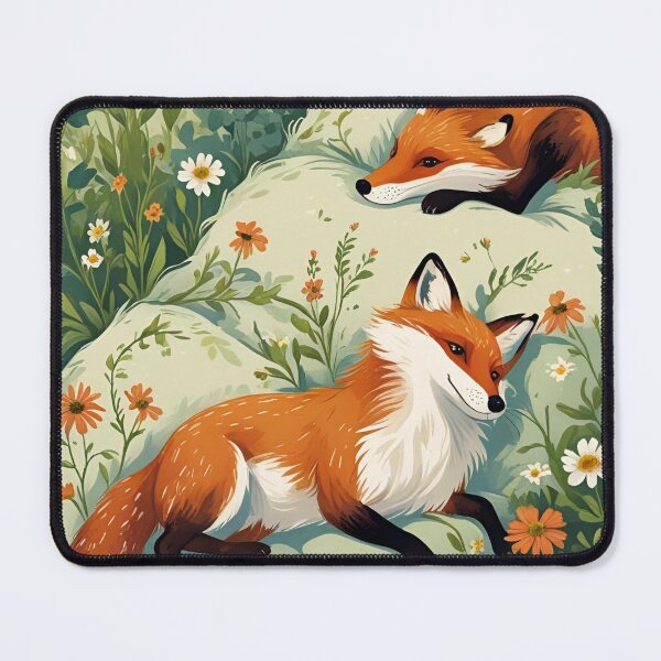 Item preview, Cottage Core Fox Pattern designed and sold by PatronesKawai.