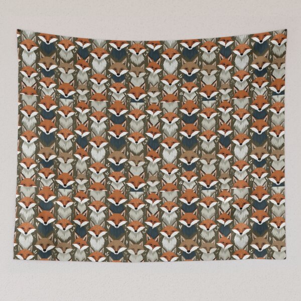Item preview, Cottage Core Fox Pattern designed and sold by PatronesKawai.