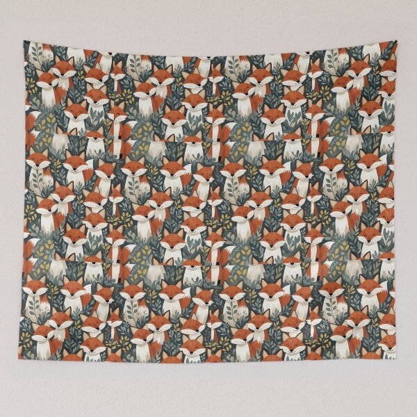 Item preview, Cottage Core Fox Pattern designed and sold by PatronesKawai.