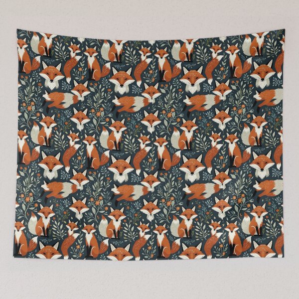 Item preview, Cottage Core Fox Pattern designed and sold by PatronesKawai.