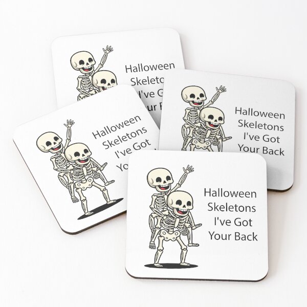 Item preview, Halloween Skeletons I've Got Your Back - Funny Friendship Design designed and sold by MinimalMyth.