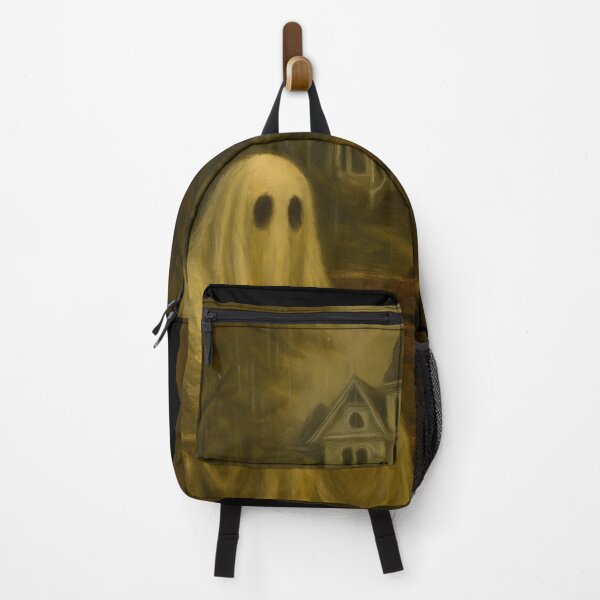 Item preview, Lonely Ghost Waits in Rain Near Haunted House designed and sold by Stickteez.