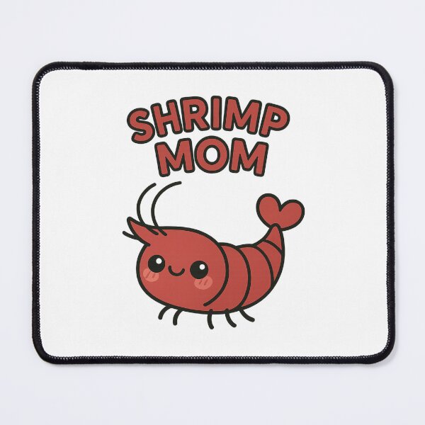 Item preview, Shrimp Mom – Kawaii Red Shrimp with Heart designed and sold by PetWorldPeek.