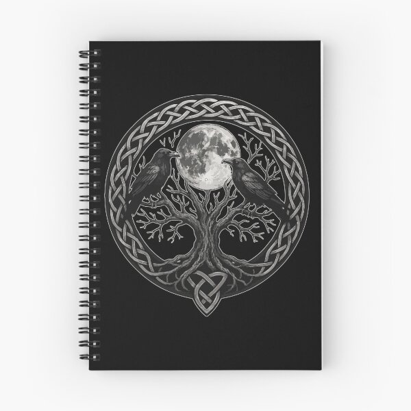 Item preview, Huginn And Muninn Ravens Norse Celtic Knot Goth designed and sold by TomFrontierArt.