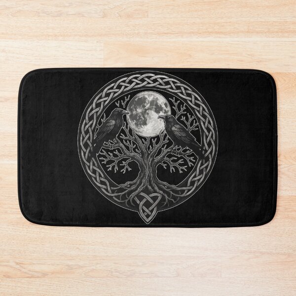 Item preview, Huginn And Muninn Ravens Norse Celtic Knot Goth designed and sold by TomFrontierArt.