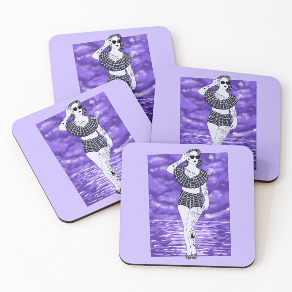 Item preview, Glamour On The Beach With purple background  designed and sold by missmann.