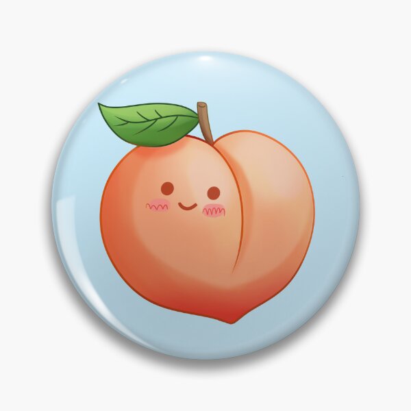 Item preview, Linda fruta de melocotón chibi designed and sold by teraMerchShop.