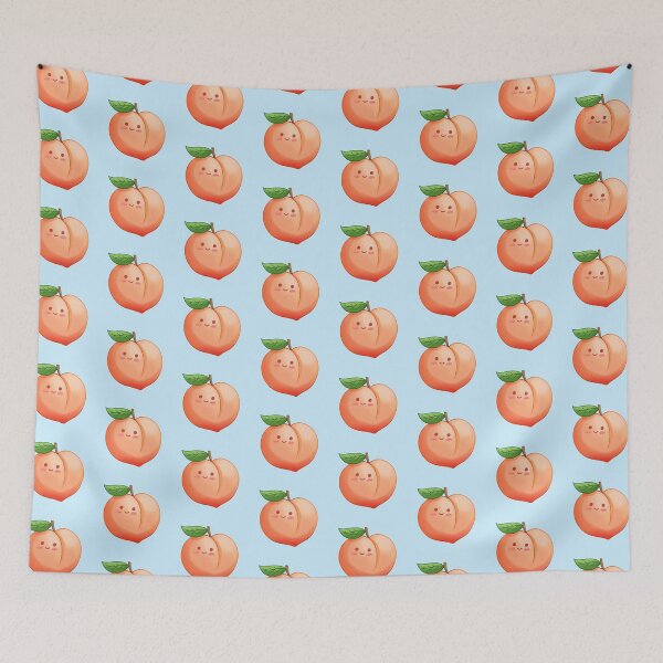 Item preview, Cute chibi peach fruit designed and sold by teraMerchShop.
